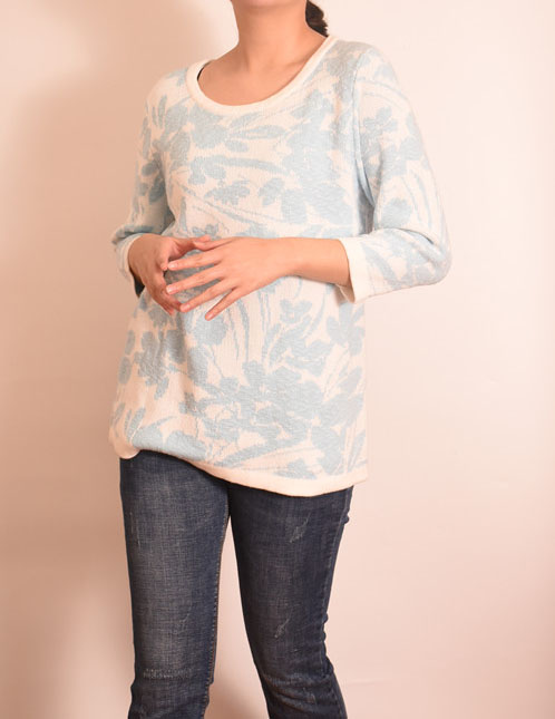 Ladies Floral Pullover Sweater