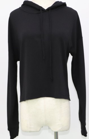 Ladies Pullover Cropped Hoodie