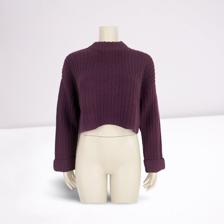 Ladies Cropped Sweater