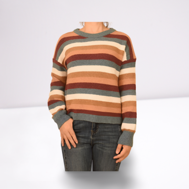 Ladies Stripe Sweater