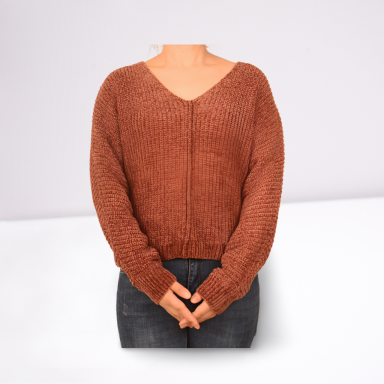 Ladies Chenille Pullover Sweater