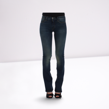 Blue straight leg jeans