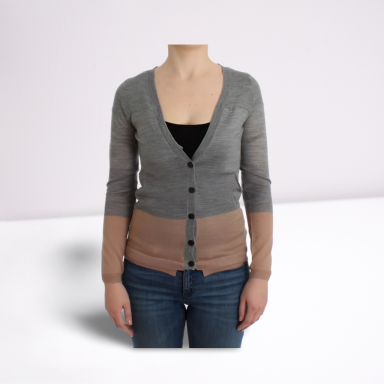 Gray lightweight cardigan