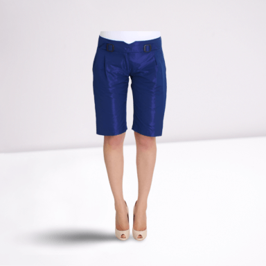 Blue Above Knees Bermuda Shorts