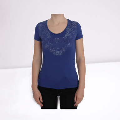 Blue Modal Stretch T-shirt