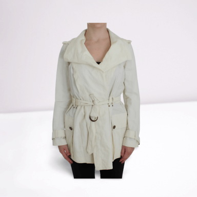 White Trench Coat Jacket