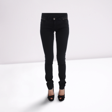 Black Cotton Slim Fit Denim Jeans