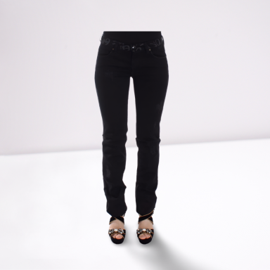 Black Slim Jeans Denim Pants Skinny Stretch