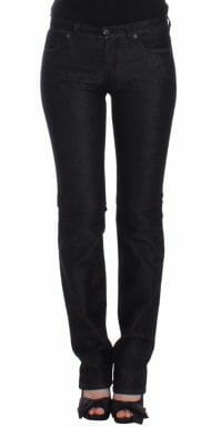 Black Slim Jeans Denim Pants Skinny Leg Stretch