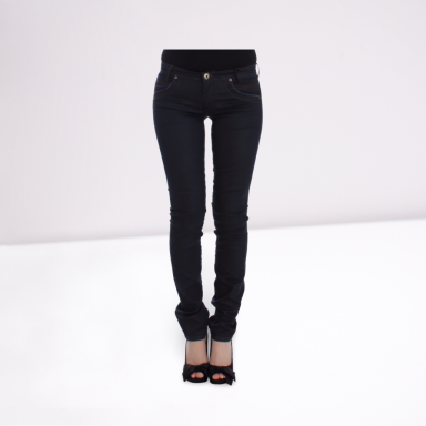 Blue Slim Jeans Denim Pants Skinny Leg Stretch