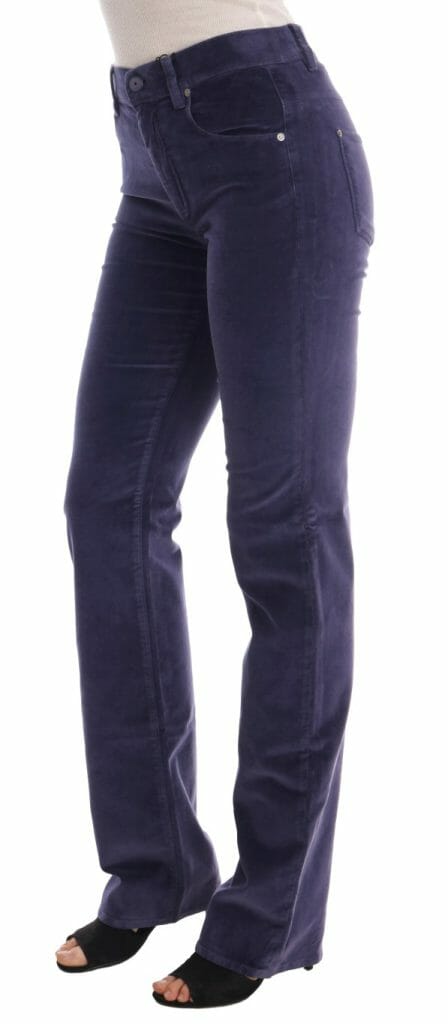 Purple Corduroy Stretch Bootcut Pants – StockStories