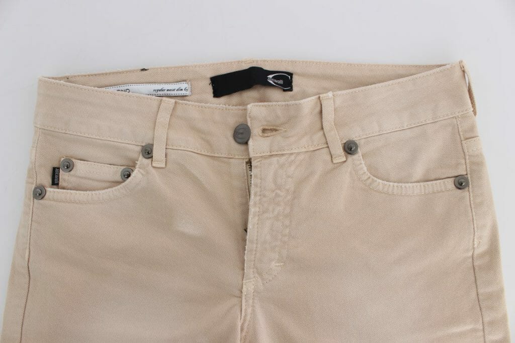 Beige Wash Slim Fit Cotton Stretch Jeans – StockStories