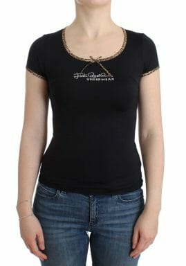 Black Nylon Top T-Shirt