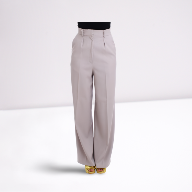 Gray high waist pants