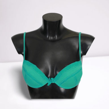 Green Push Up Bra 100% Cotton Underwear