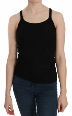 Black Sleeveless Spaghetti Strap Blouse