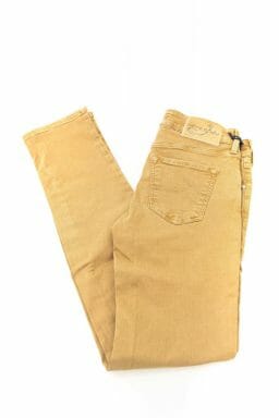 Beige Cotton Jeans & Pant