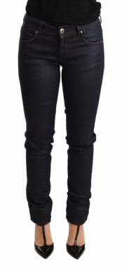 Blue Low Waist Skinny Slim Trouser Cotton  Jeans