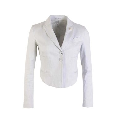 Grey Linen Bolero Jacket