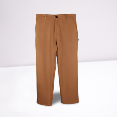 Brown Polyester Jeans & Pant