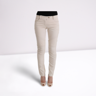 White Slim Fit Casual Jeans