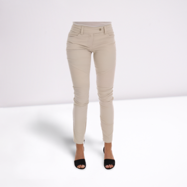 Beige Slim Jeans Corduroy Skinny Pants