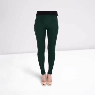 Green Cashmere Stretch Tights