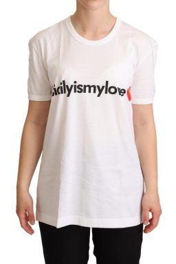 White Cotton #sicilyismylove Top  T-shirt