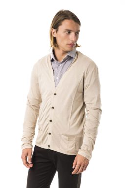 Beige Viscose Cardigan