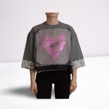 Grey Heart Pink Limited Edition Top T-shirt