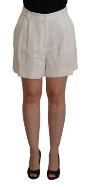 White High Waist Culotte Cotton Shorts