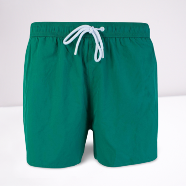 Green Logo Details Swim Shorts