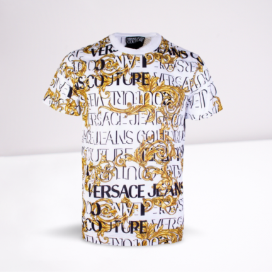 White Baroque Versace Jeans Couture T-Shirt