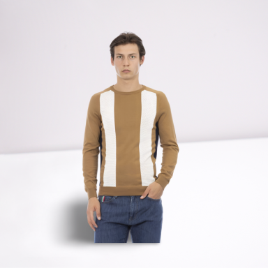 Brown Cotton Sweater
