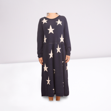 Ladies Star Sweater Dress