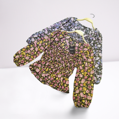 Ladies Floral Woven Top