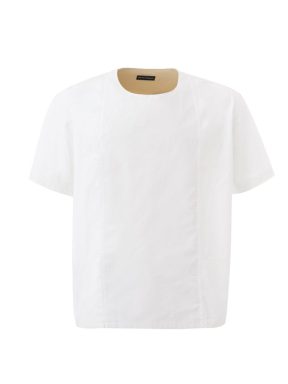 Oversized White T-Shirt with Side Closure