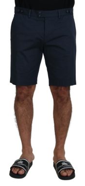 Blue Chinos Cotton Stretch Shorts