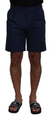 Blue Chinos Cotton Stretch Casual Shorts