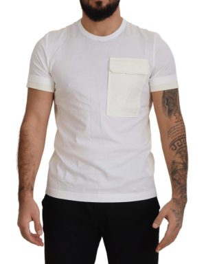 White Flap Pocket Short Sleeves T-shirt