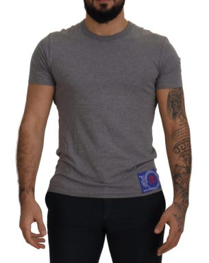 Grey DG Logo Patch Short Sleeve T-shirt