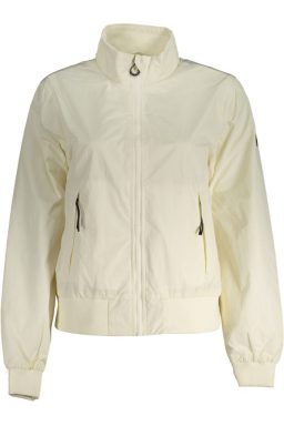 White Polyester Jackets & Coat