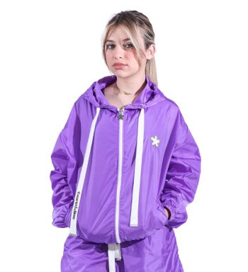 Purple Nylon Jackets & Coat