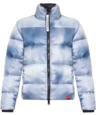 Light Blue Polyester Jackets & Coat