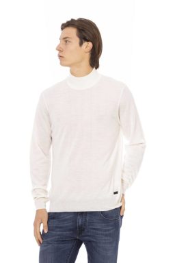 White Fabric Sweater