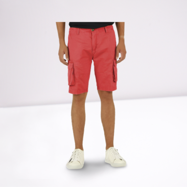 Red Cotton Short