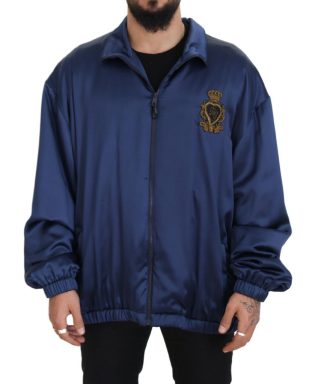 Blue Heraldic Patch Full Zip KHALED Jacket