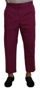 Magenta Cotton DG Logo Pocket Trouser Pants