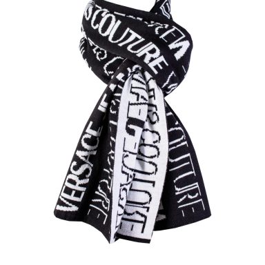 Black and White Wool Scarf