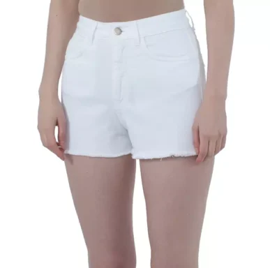 White Cotton Short